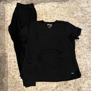 Grey's Anatomy Black Scrub Set